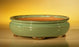 Green Ceramic Bonsai Pot - Oval -10 x 8 x 3.125