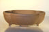 Tan Unglazed Ceramic Bonsai Pot - Lotus Shape-8 x 6.25 x 3