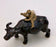 Ceramic Figure-Man Ridding on Buffalo-