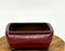 Parisian Red Ceramic Bonsai Pot-Rectangle-5.25 x 3.75 x 2
