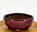 Parisian Red Ceramic Bonsai Pot-Lotus Shaped-5.25 x 4.0 x 2.25