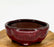 Parisian Red Ceramic Bonsai Pot-Lotus Shaped-5.25 x 4.0 x 2.25