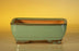 Green Ceramic Bonsai Pot - Rectangle-6.125 x 5.0 x 2.125