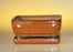 Aztec Orange Ceramic Bonsai Pot - Rectangle -With Attached Humidity/Drip tray -6.37 x 4.75 x 2.625