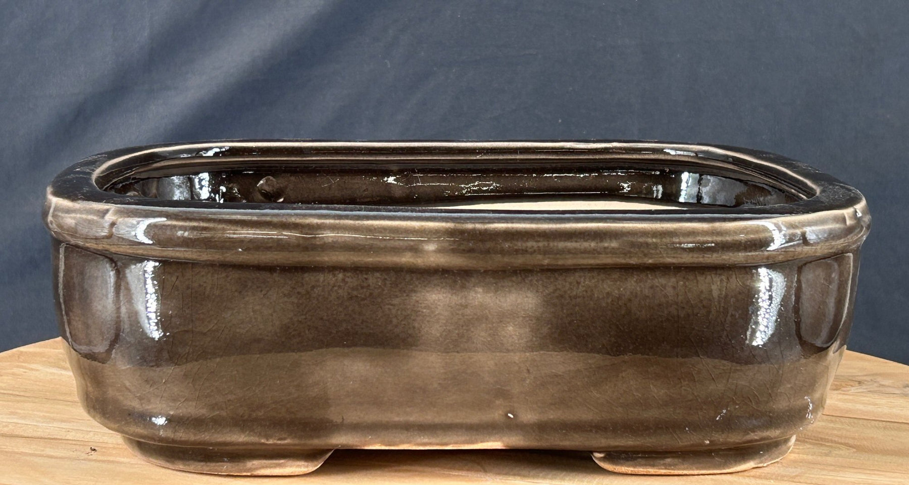 Antique Bronze Bonsai Pot - Rectangle - 10.25" x 8.75" x 3.25"