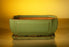 Green Ceramic Bonsai Pot - Rectangle -Professional Series With Attached Humidity/Drip tray -10.75 x 8.5 x 4.125
