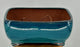 Blue / Green Ceramic Bonsai Pot - Rectangle -Professional Series-10 x 8 x 4