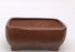 Aztec Orange Ceramic Bonsai Pot- Rectangle-Professional Series-10.5 x 8 x 4.5