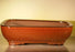 Aztec Orange Ceramic Bonsai Pot - Rectangle -14.0 x 11.5 x 4.0