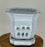 Black Ceramic Orchid Pot - Round -With Attached Humidity Drip Tray-6 x 6 x 4.5 tall