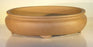 Tan Unglazed Ceramic Bonsai Pot - Oval -12 x 9.625 x 3.5