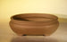 Tan Unglazed Ceramic Bonsai Pot - Oval - 10" x 7.875" x 3.125"