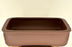Brick Red Unglazed Ceramic Bonsai Pot - Rectangle -18.0 x 3.25 x 4.0