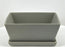 Matte Grey Rectangle Bonsai Pot-With Humidity / Drip Tray-