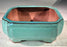 Light Blue Ceramic Bonsai Pot - Rectangle -Professional Series -6 x 4 x 2