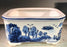 Blue on White Porcelain Bonsai Pot - Rectangle -8.5 x 6.5 x 4