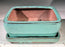 Turquoise Ceramic Bonsai Pot -Rectangle-With Humidity Drip Tray-6 x 4.5 x 2.5