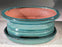 Blue / Green Ceramic Bonsai Pot -Oval-With Humidity Drip Tray-7 x 5.5 x 3