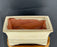 Beige Ceramic Bonsai Pot - Rectangle -Professional Series- 8.25 x 6.25 x 3.5