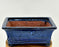 Marble Blue Ceramic Bonsai Pot - Rectangle -Professional Series -8.25 x 6.25 x 3.5