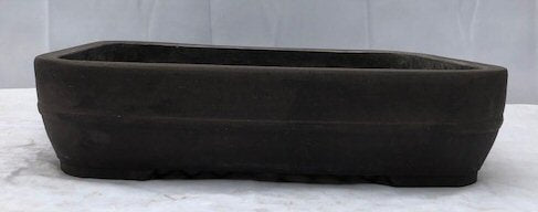 Brown Mica Bonsai Pot - Rectangle-14 5/8  x 11 1/8 x 3.5 OD-13.25 x 9.75 x 2.75