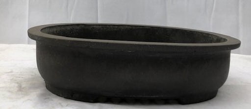 Brown Mica Bonsai Pot - Oval-16 1/8 x 13.0 x 3 7/8OD-14.25 x 11 1/8 x 3.0 ID