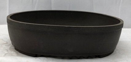 Brown Mica Bonsai Pot - Oval-16 1/8 x 13 3/8 x 3.5OD-15.25 x 12.25 x 3.0 ID