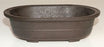 Brown Mica Bonsai Pot - Oval-11.25 x 8.0 x 3 1/8 OD-9.75 x 6.75 x 2.5 ID