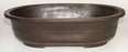 Brown Mica Bonsai Pot - Oval-16.75 x 11.75 x 4.0OD-15.25 x 10.25 x 3 ID