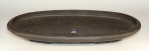 Brown Mica Forest Bonsai Pot - Oval-OD:19.5 x 11.25 x 2-ID:18.25 x 9.75 x 1.5