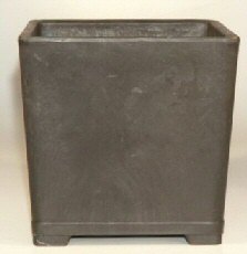 Brown Mica Bonsai Pot - Square Cascade-12.0 x 12.0 x 12 OD-11.0 x 11.0 x 11.0 ID