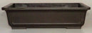 Brown Mica Bonsai Pot - Rectangle-9.5 x 7 7/8  x 3 3/8 OD-8.25 x 5.75 x 2.75 ID