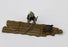 Miniature Figurine-Man Riding On Raft With Two Ducks-Fine Detail