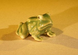 Ceramic Frog Miniature Figurine - 1.5