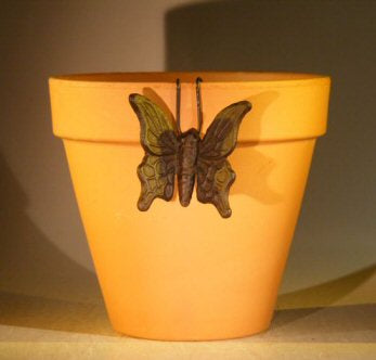 Cast Iron Hanging Garden Pot Decoration - Butterfly-3.25 Wide x 3.0 High