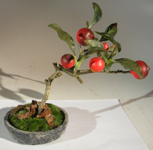 Artificial Rosehip Bonsai Tree-