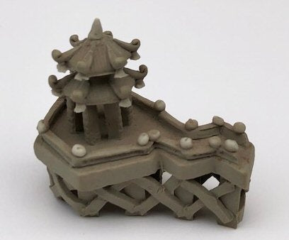 Miniature Ceramic Pavilion Figurine - 2.5