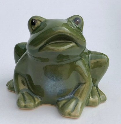 Miniature Ceramic Frog Figurine - 3