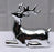 Silver Ceramic Deer Figurine - 5