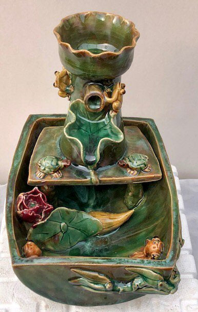 Ceramic Table Top Water Fountain -8.25 x 7.25 x 10.5