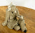 Miniature Ceramic Figurine-Sitting Mud Man with Pipe - 2