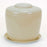 Beige Porcelain Ceramic Bonsai Cremation Urn-with Matching Humidity / Drip Tray-Round, 9? high and 9? in diameter