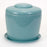 Celadon Blue Porcelain Ceramic Bonsai Cremation Urn-with Matching Humidity / Drip Tray-Round, 9? high and 9? in diameter