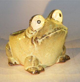 Light Green Frog Planter-7.0 x 9.0 x 7.5