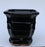 Black Ceramic Bonsai Pot - Square -With Attached Humidity / Drip Tray-5.5 x 5.5 x 5.5