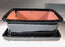Black Ceramic Bonsai Pot - Rectangle-With Humidity Drip Tray-8 x 6 x 3
